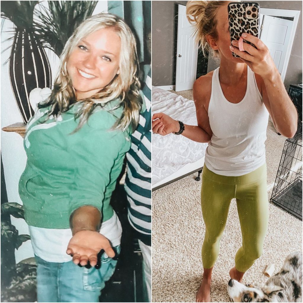 before and after weight loss from tracking macros