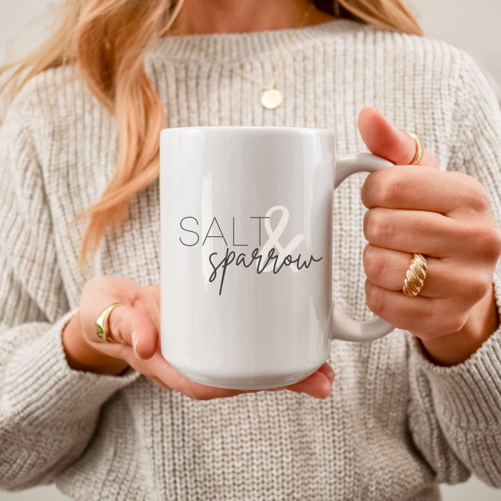 salt + sparrow coffee mug