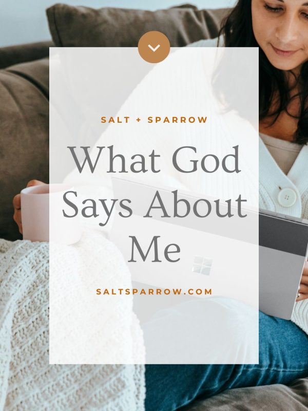 what God says about me