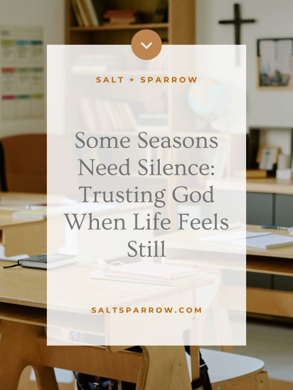 Some Seasons Need Silence
Trusting God When Life Feels Still