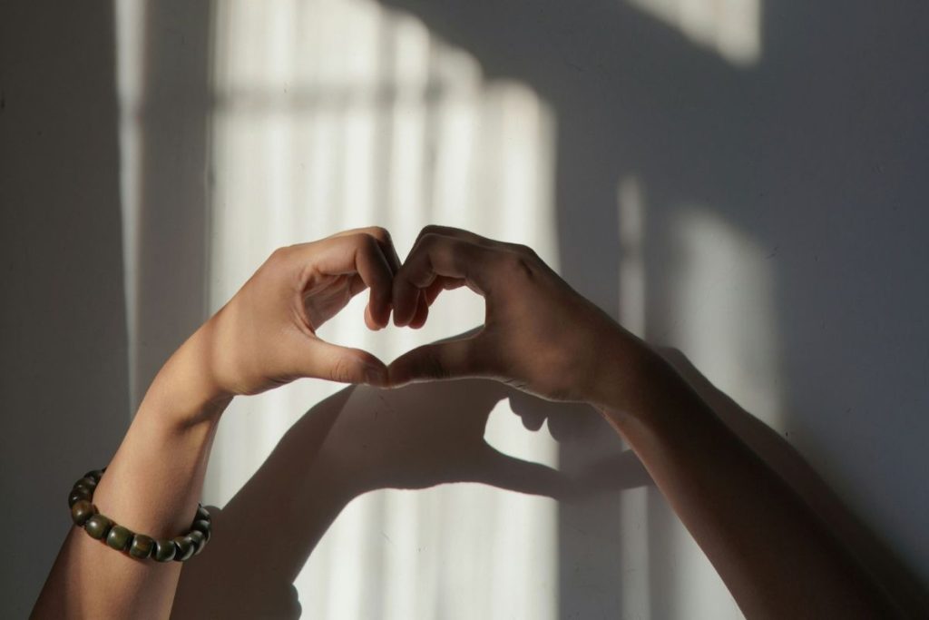 hands forming a heart